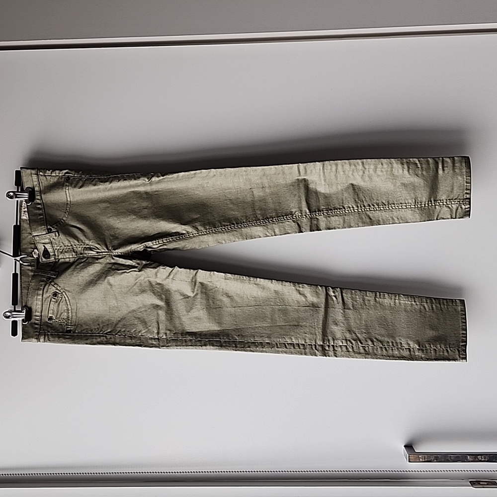 Rag & Bone Metallic Coated Stretch Denim Legging Jean Pants